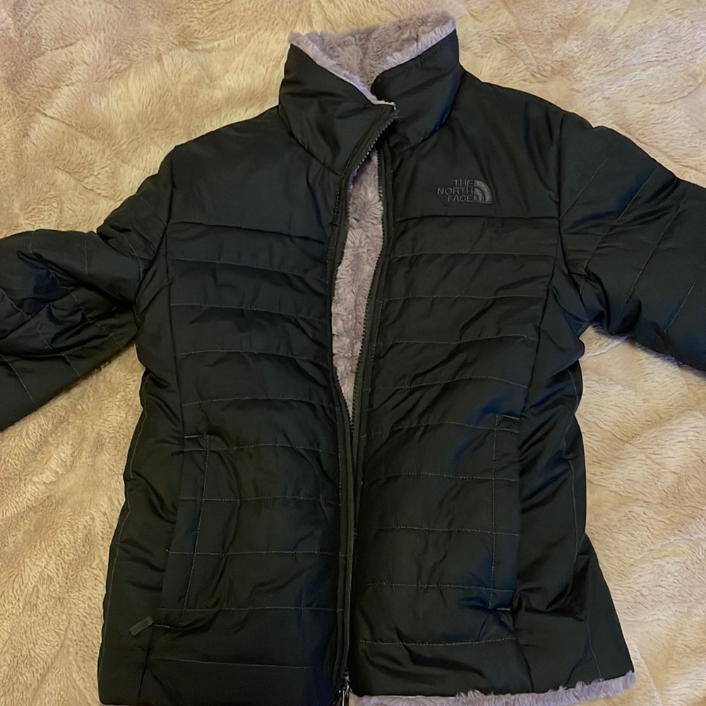 North face reversible girls coat